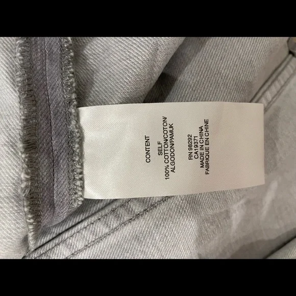 2022 spring Tibi Grey Denim Double Waisted Denim Skirt - Picture 6 of 7